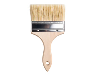 Paint brush isolated against black backdrop