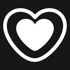 Romantic Love Symbol Isolated on Transparent Background, Vector Image
