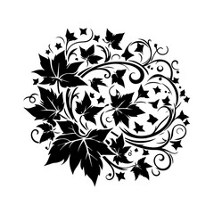 Monochrome Dog Illustration Simple Black and White Design for Creative Projects and Stock Images