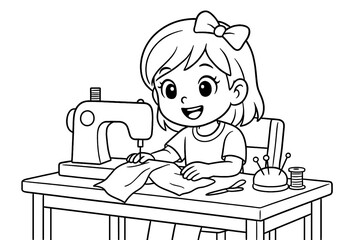 My Hobby Coloring Pages for Kids | Fun Back to School Activity | Kindergarten Printable Worksheets | Simple Black and White Line Art