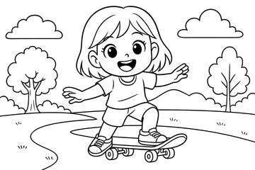 My Hobby Coloring Pages for Kids | Fun Back to School Activity | Kindergarten Printable Worksheets | Simple Black and White Line Art