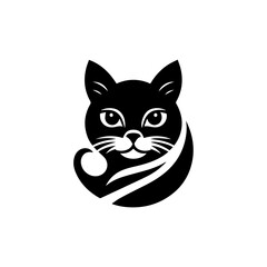 Abstract Black Shape Design Element for Creative Projects Graphic Design and Artistic Compositions