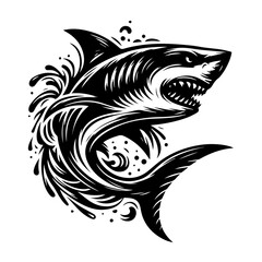 Monochrome Vector Graphic High Resolution Design Element in Black Suitable for Various Creative Projects