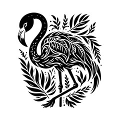 Abstract Black Shape Design Element for Creative Projects Isolated Vector Illustration on White Background