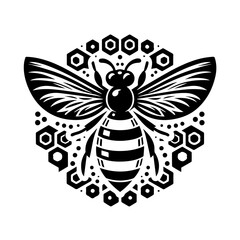 Abstract Vector Design with Black and Red Elements Simple Graphic Illustration Modern Art