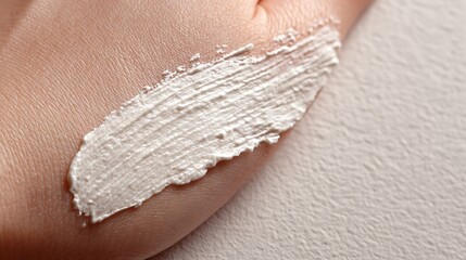 White Cream on Skin