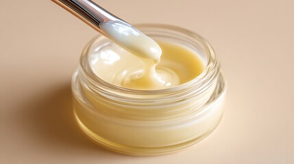 Jar of Cream with Brush