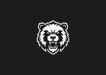 Fierce panda logo for bold, unique, or animal-inspired branding.