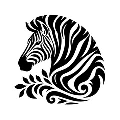 Monochrome Vector Graphic Design Element with Black Color Palette for Creative Projects
