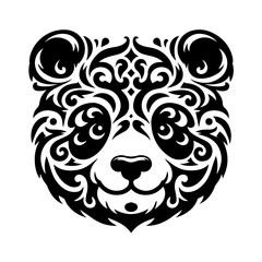 Fototapeta premium Monochrome Animal Illustration Simple Black Design for Creative Projects and Graphic Elements