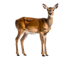 Nilgai antelope isolated against black backdrop