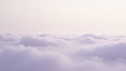 Fototapeta premium Sky of Cotton: A serene, artistic view showcasing a soft, dreamy perspective, inviting viewers into a realm of tranquility and peace. The sky is a canvas of muted tones, evoking a sense of wonder.