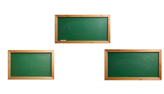 Writing board, isolated on white background.
