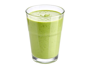 Refreshing green smoothie in a glass