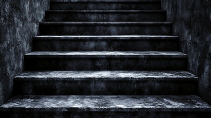 Weathered concrete staircase