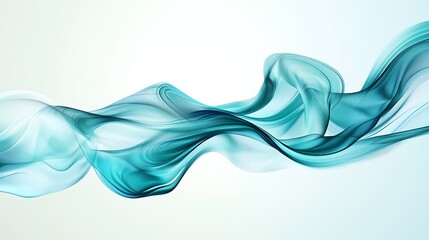 Teal blue abstract flowing background