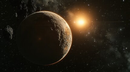 Deep-space observatory interface scanning exoplanet data and AI-flagging potential habitable target