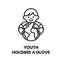 Child embracing planet earth with happy expression globe holding