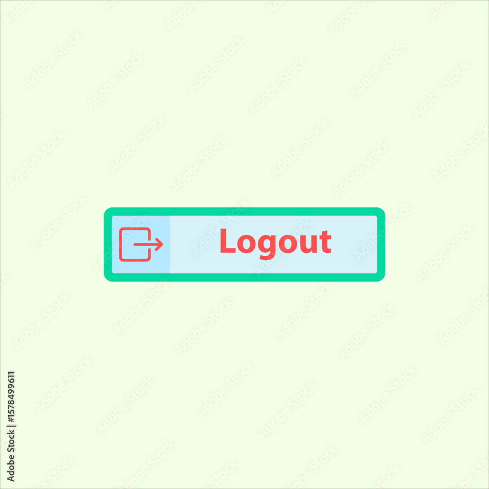Poster logout icon. icon related to design elements. suitable for web site, app, user interfaces,element, p