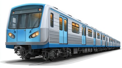 Obraz premium Subway train icon. Railway locomotive. Railroad transport, no logos, no brands