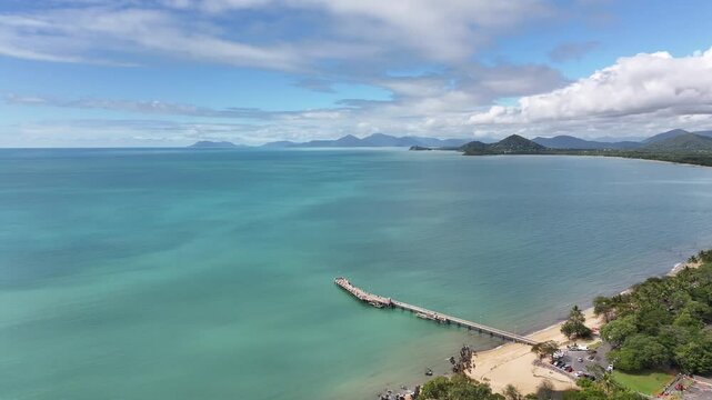 Spectacular cinematic aerial footage of Palm Cove Queensland Australia