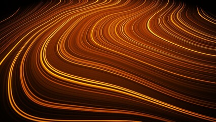 Weave lines. Abstract background. 3d render. Network connection structure.