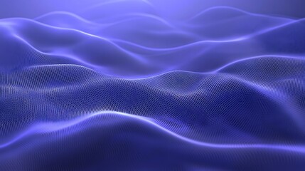 Abstract blue digital waves