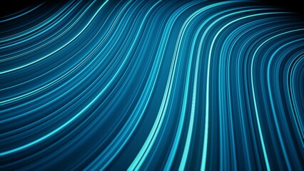 Weave lines. Abstract background. 3d render. Network connection structure.