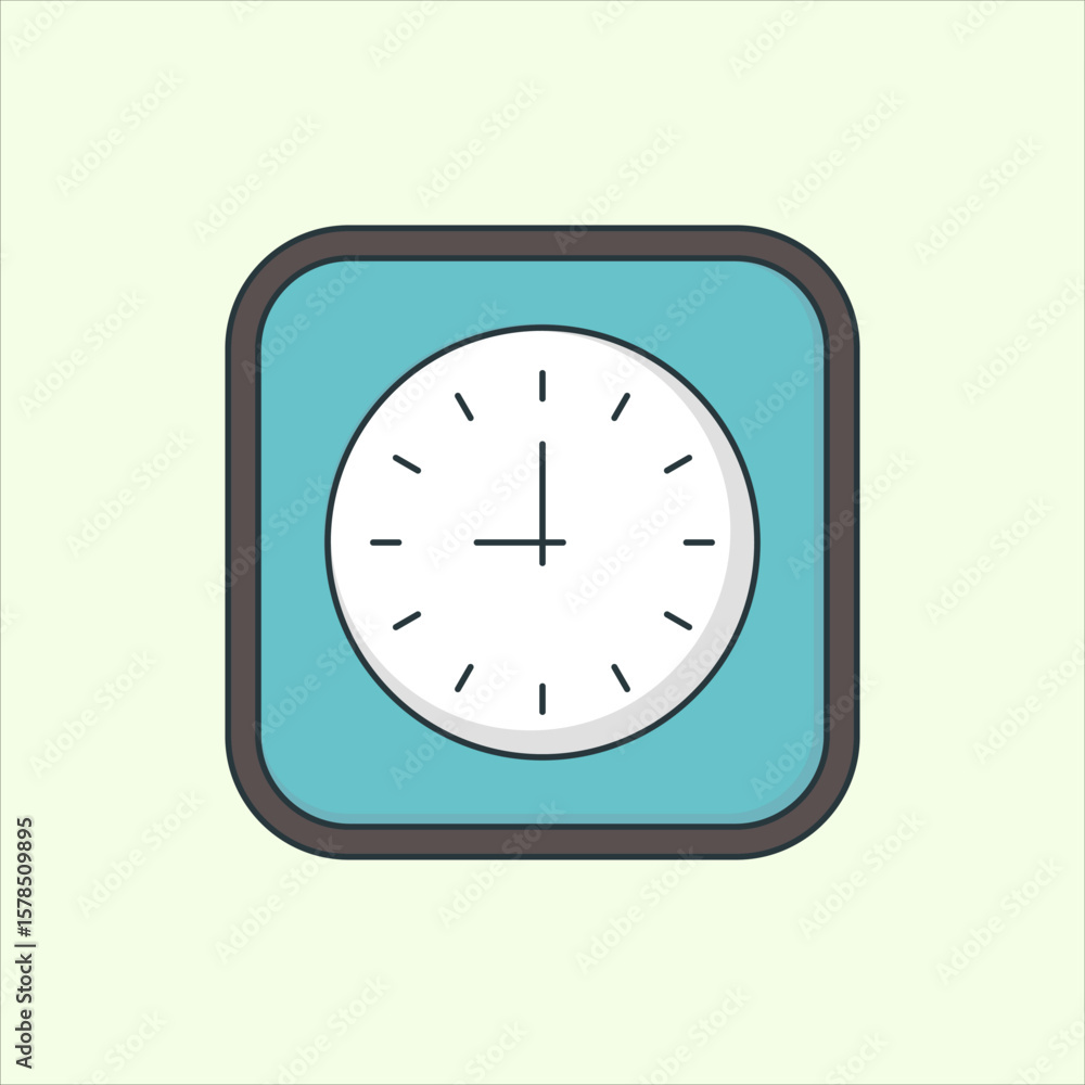 Aufkleber clock icon. icon related to design elements. suitable for web site, app, user interfaces,element, pr