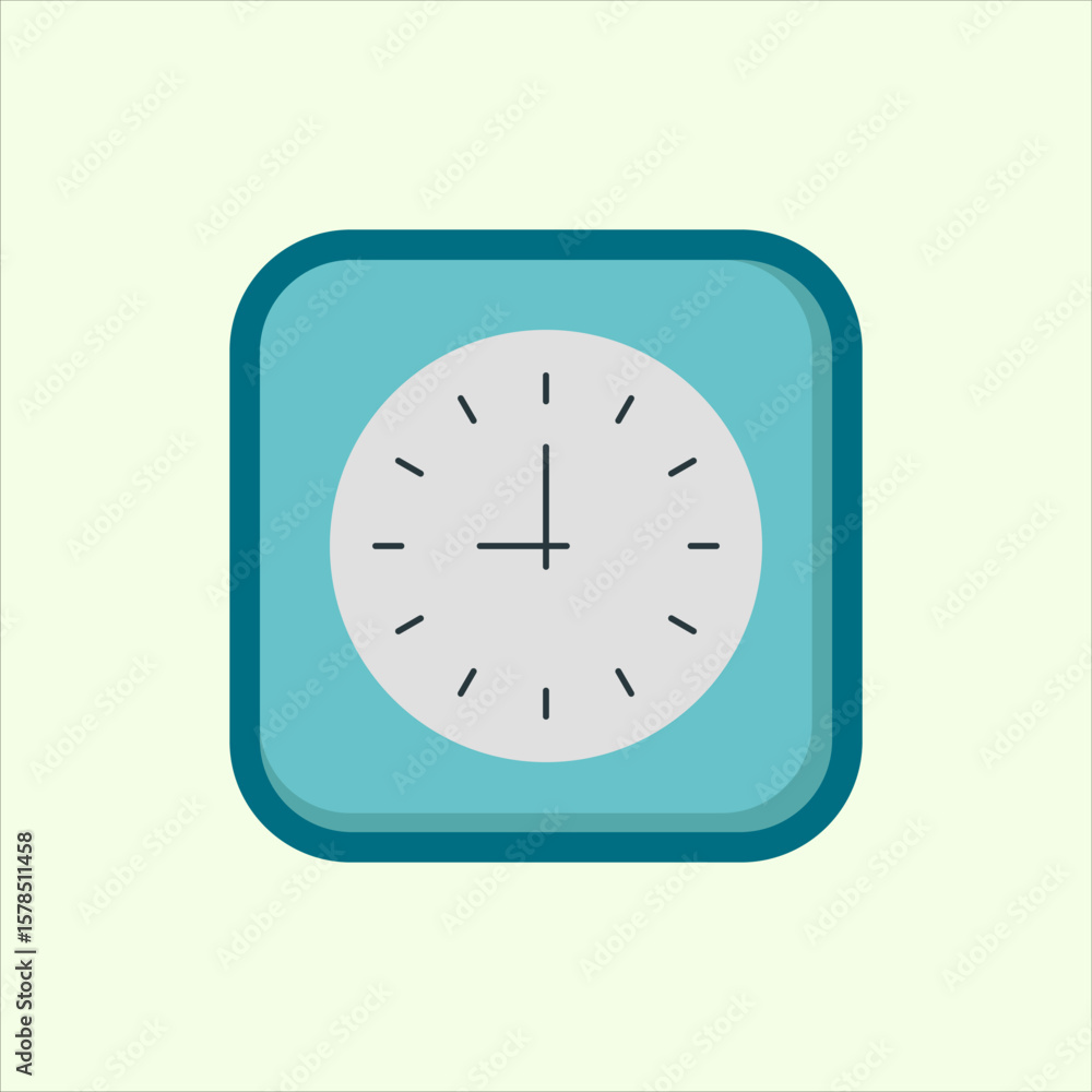 Poster clock icon. icon related to design elements. suitable for web site, app, user interfaces,element, pr