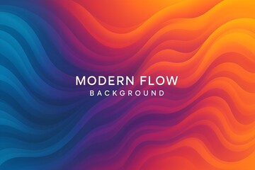 Abstract colorful wave design with vibrant curves and dynamic background elements