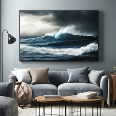 Color flow with abstract wave energy high resolution picture