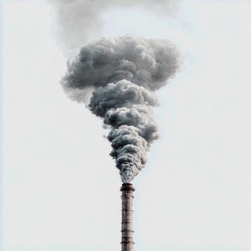 venomous smoke stack  isolated on white