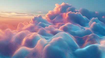 Abstract cloud formations