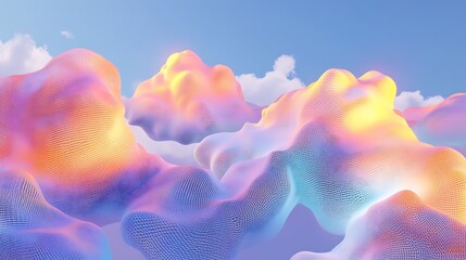 Abstract cloud landscape