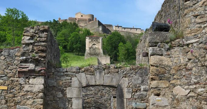 Fort Lagarde, built by Vauban. Prats de Mollo la Preste, Pyrenees Orientales, Occitania in France.