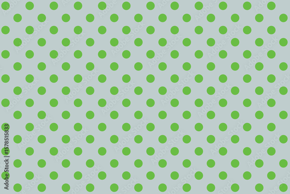 Aufkleber abstract green colour polka dots on azure colour background pattern design.