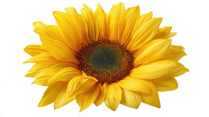 Fototapeta premium sunflower isolated on white background