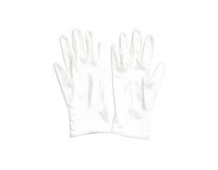 Pair of pristine formal white gloves