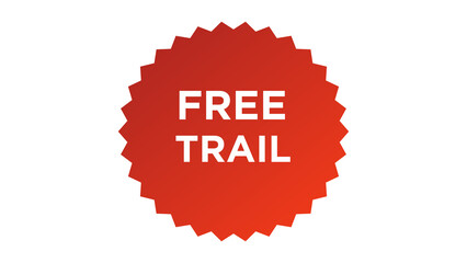 Free Trail Authentic sticker design. Graphic stamp cutout