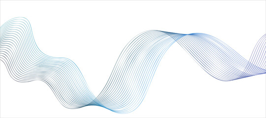 Elegant wavy lines create a soothing abstract design on a clean white background