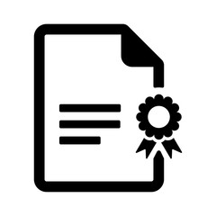 Certificate icon vector editable