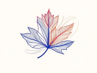 Fototapeta premium 紅藍の紅葉