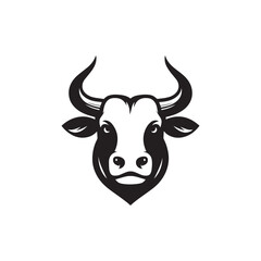 bull face vector illustration