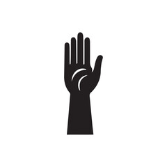 silhouette of a hand