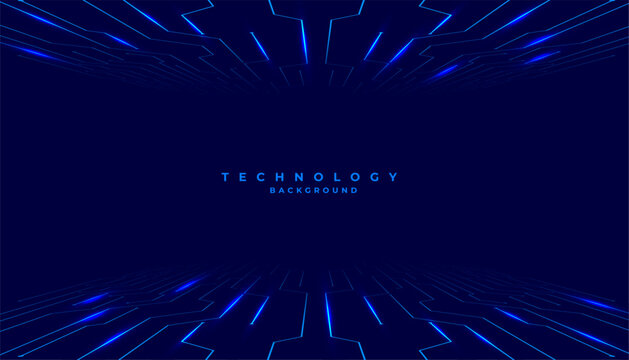 futuristic tech circuit line perspective backdrop for cyber innovation