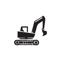 excavator vector illustration