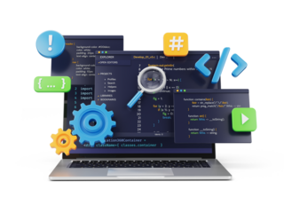 Programming, coding, development concept. Code, HTML, php web programming source code