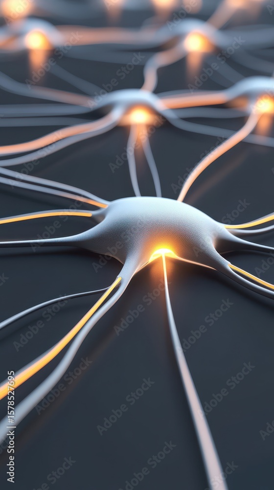 Poster connected light nodes transmit signals in a system of neural networks forming digital communication 