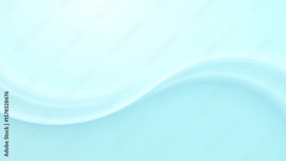 Poster soft blue wave background abstract